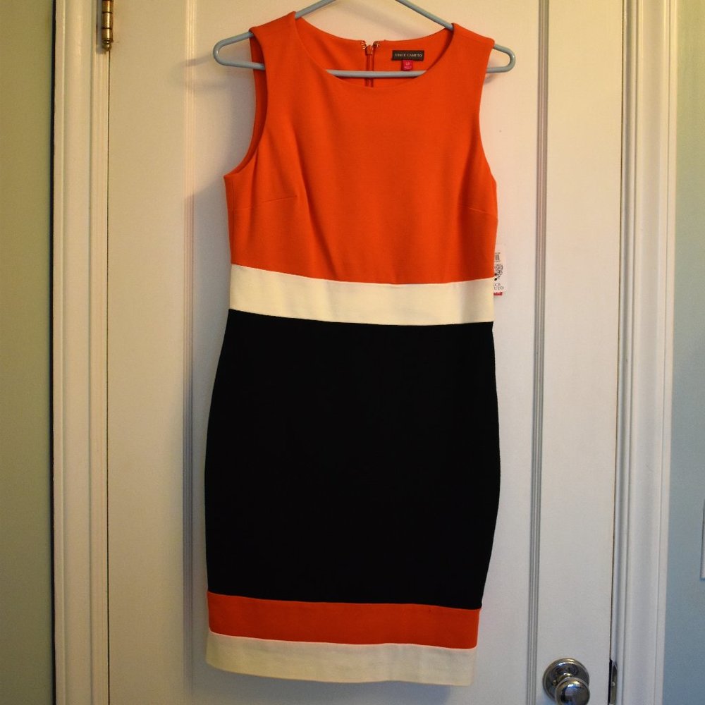 Vince Camuto Color Block Sheath Dress NWT